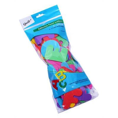 Quill Craft Board Accessories Adhesive Foam Letters A-Z